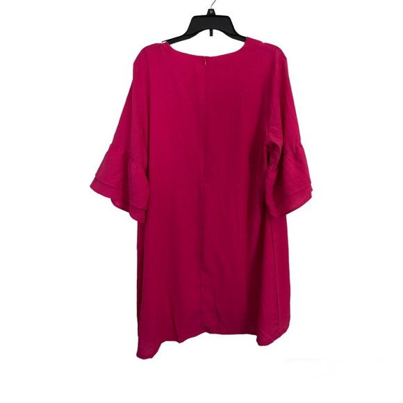 Women’s Pink V Neck Dress Size 2XL - Picture 3 of 5